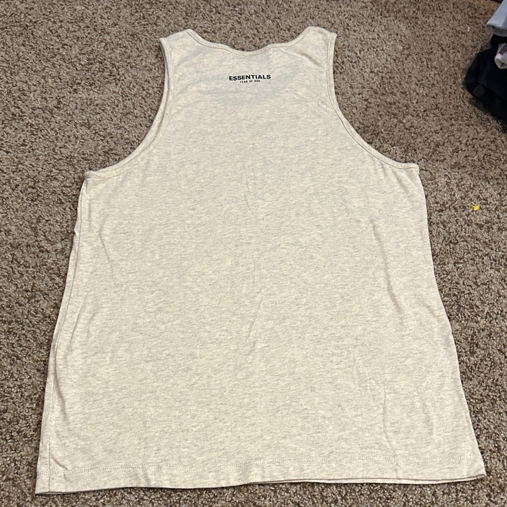 Essentials Light Gray Sleeveless Top